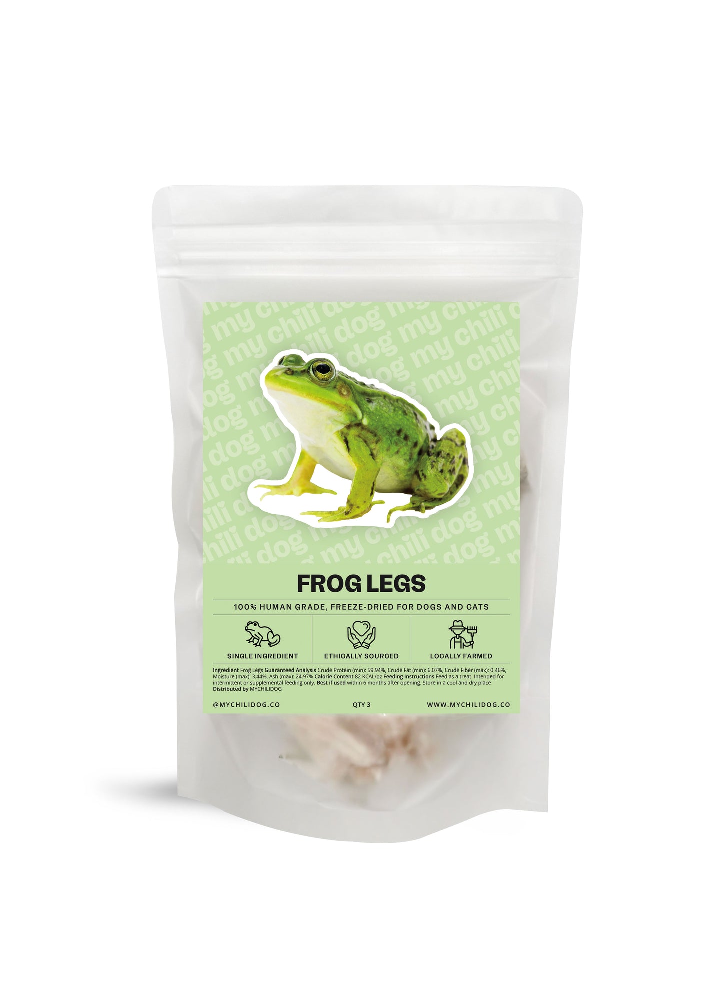 Freeze Dried Frog Legs