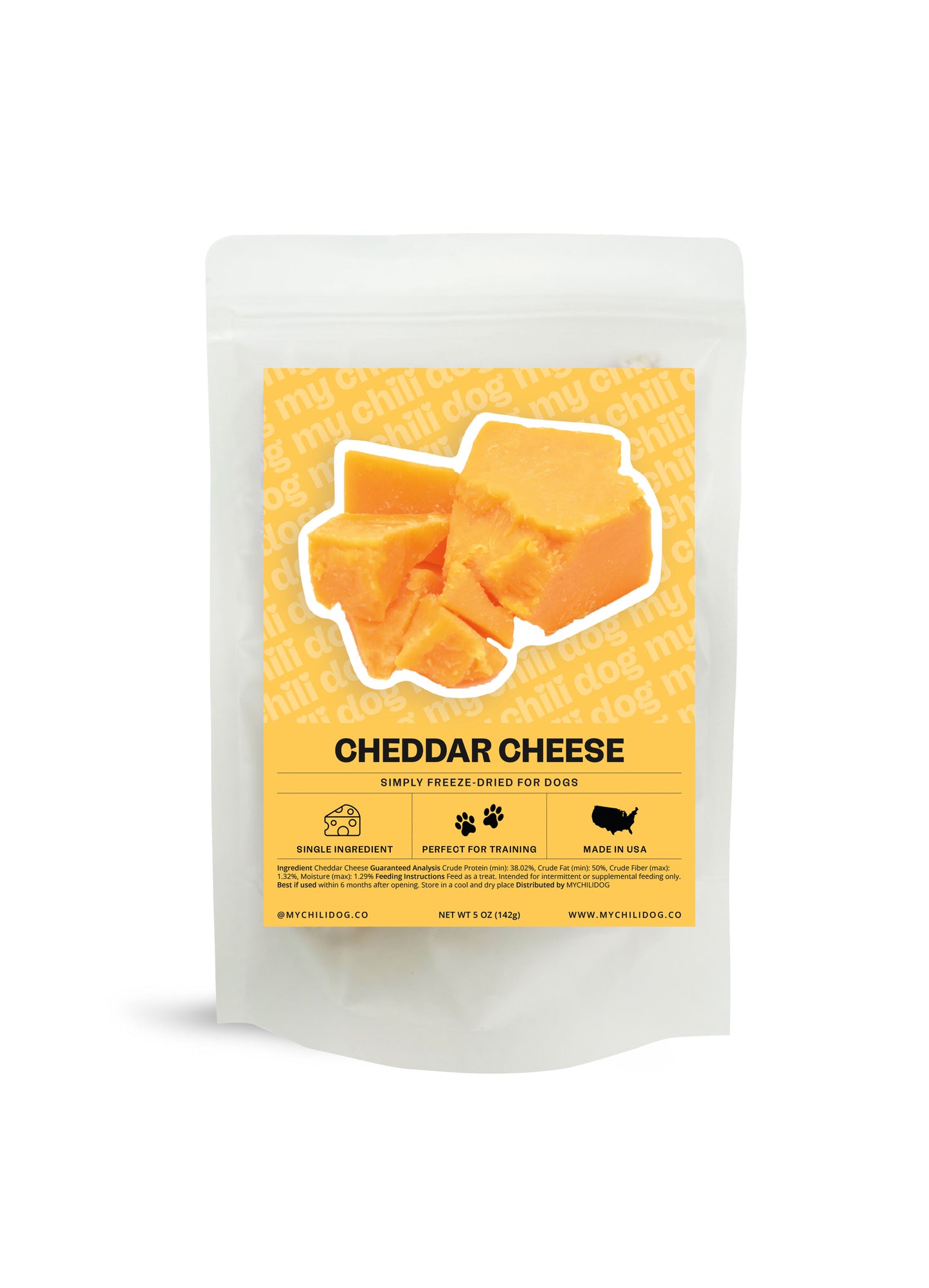 Freeze Dried Cheddar Cheese for dogs