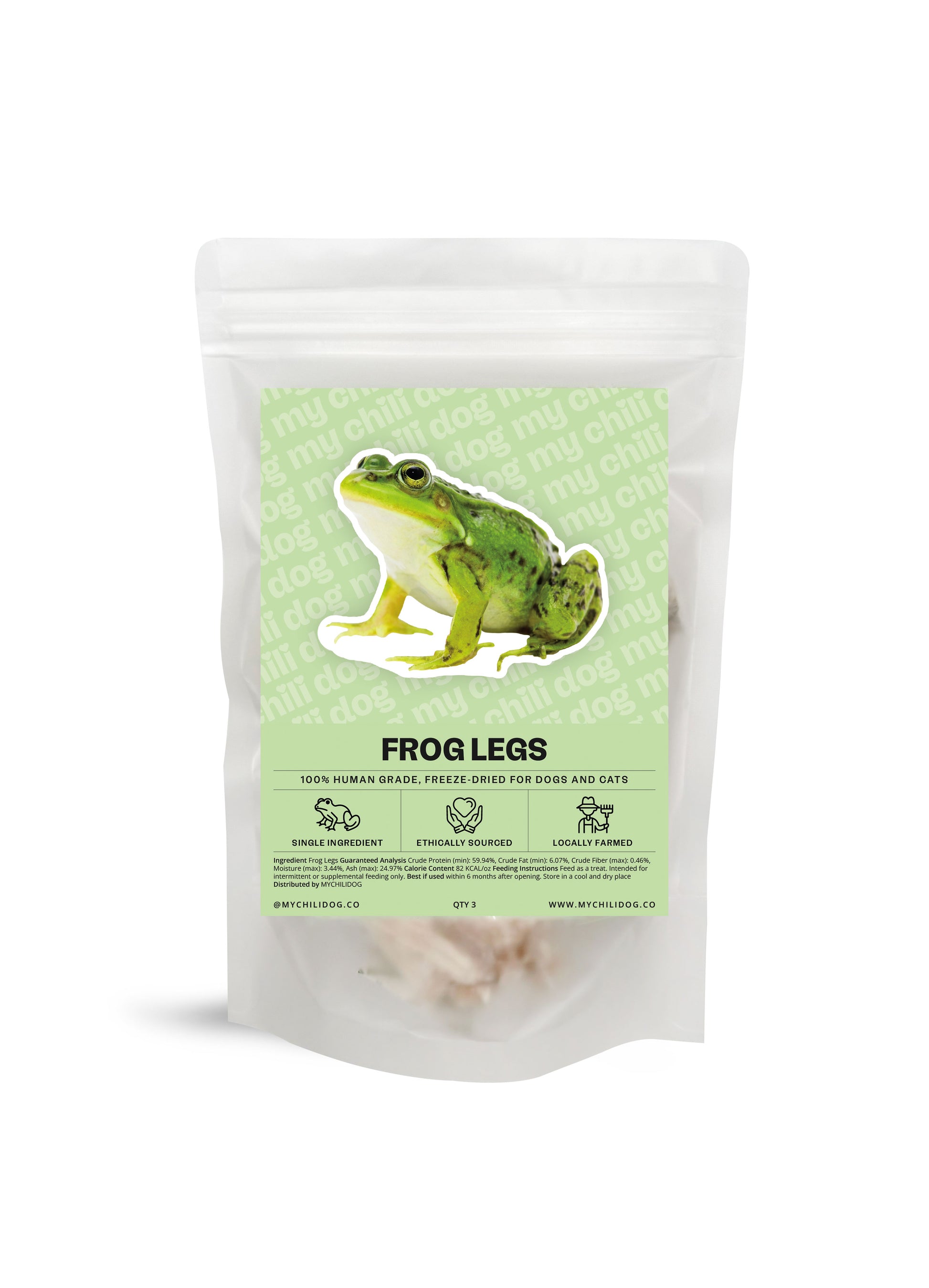 Freeze Dried Frog Legs