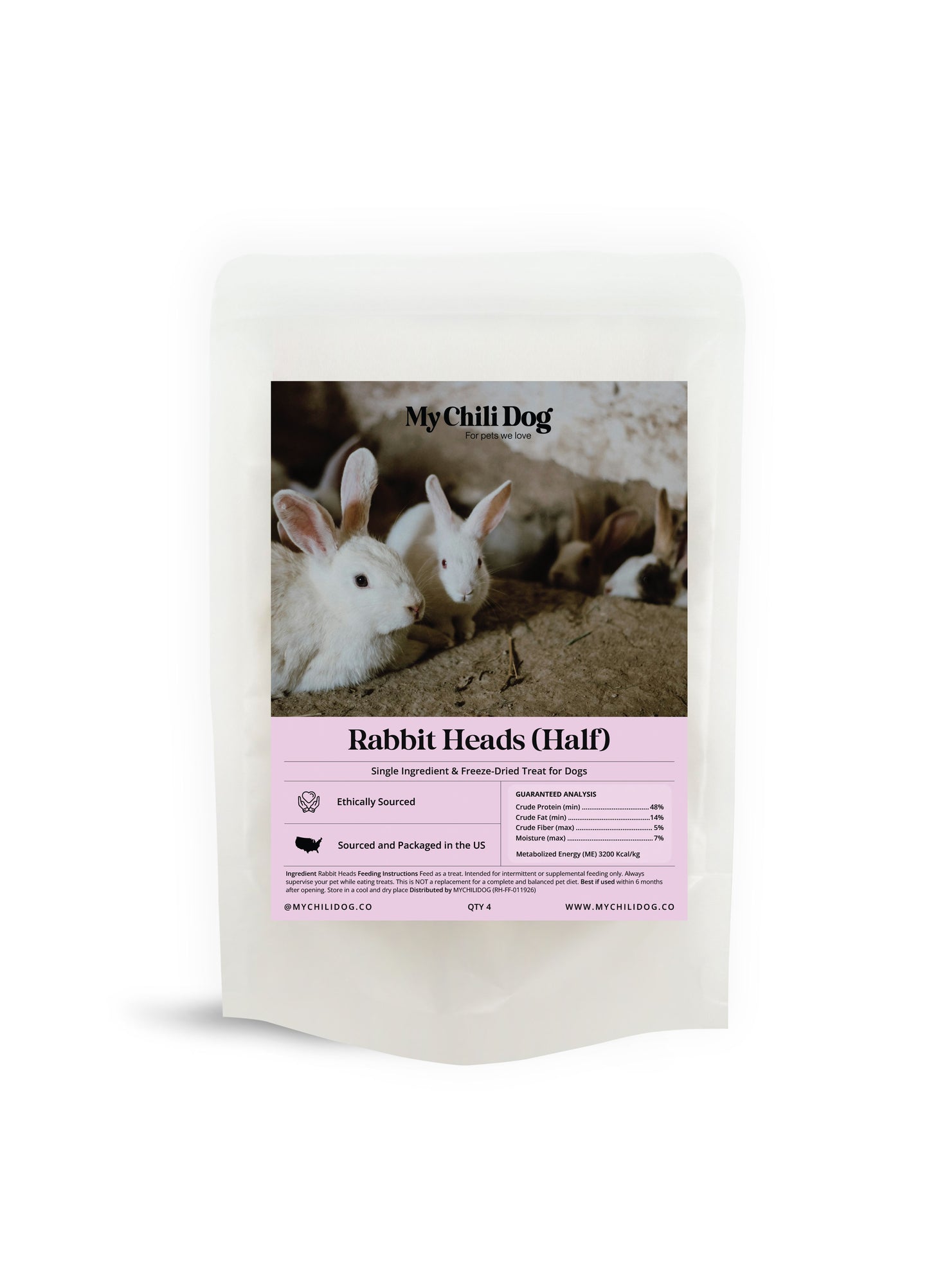 RABBIT HEAD (HALF/WHOLE)