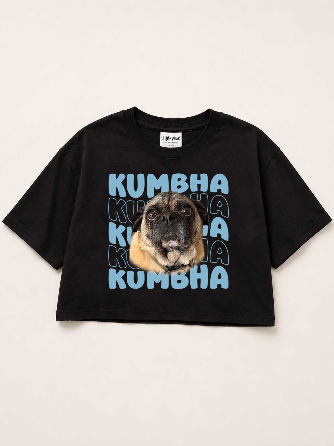 CUSTOM CROP T-SHIRT (Wavy Name)