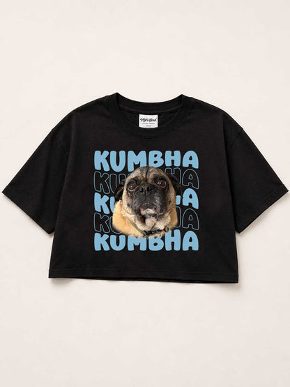 CUSTOM CROP T-SHIRT (Wavy Name)